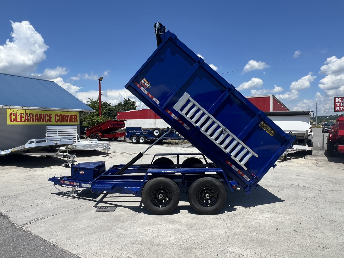 New 2025 Covered Wagon Trailers 6X10 DUMP 4' SIDES 10K Dump Trailer