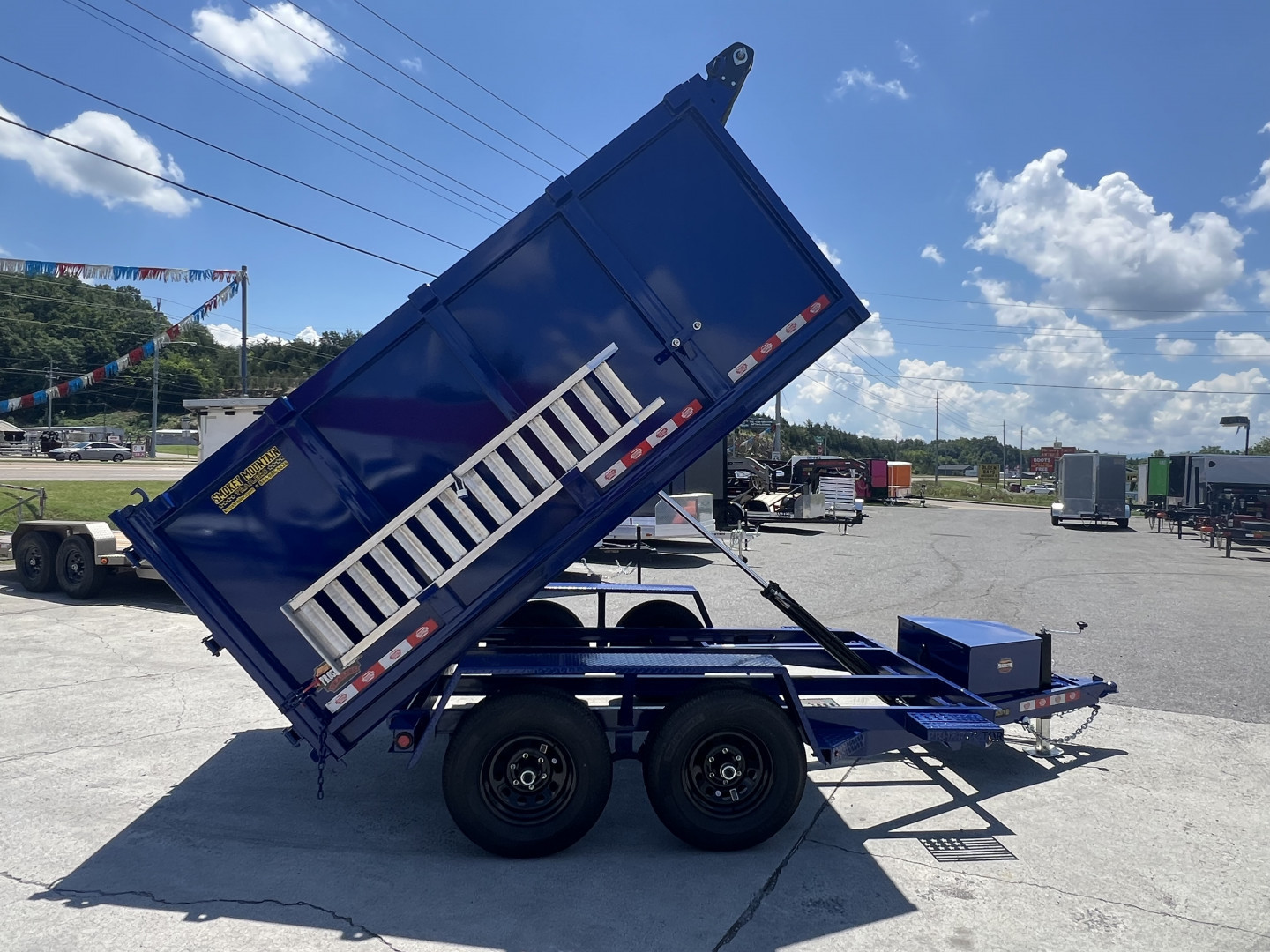 New 2025 Covered Wagon Trailers 6X10 DUMP 4' SIDES 10K Dump Trailer