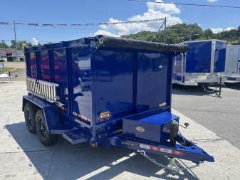 New 2025 Covered Wagon Trailers 6X10 DUMP 4' SIDES 10K Dump Trailer