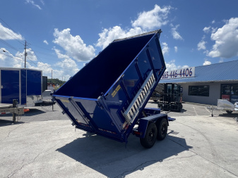 New 2025 Covered Wagon Trailers 6X10 DUMP 4' SIDES 10K Dump Trailer