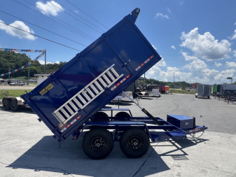 New 2025 Covered Wagon Trailers 6X10 DUMP 4' SIDES 10K Dump Trailer