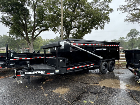 New 2025 Sure-Trac 16' 17.6k Roll-Off Dump Trailer(5JW1D2224SA436098)