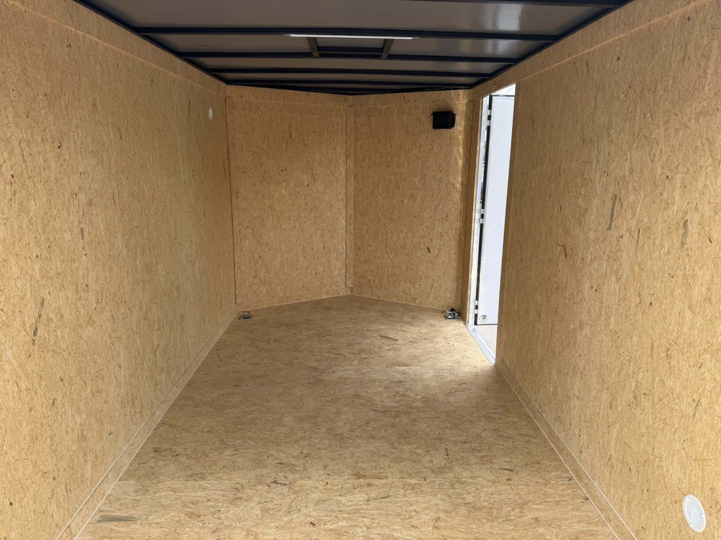 New TX7X12TA2 TEXAS TRAILERS 7' X 12' CARGO / ENCLOSED TRAILER W/ REAR RAMP DOOR & SIDE DOOR