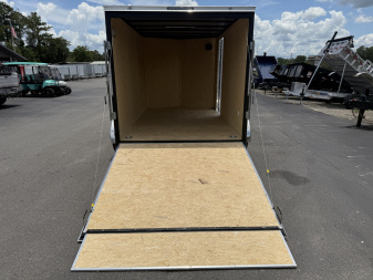 New TX7X12TA2 TEXAS TRAILERS 7' X 12' CARGO / ENCLOSED TRAILER W/ REAR RAMP DOOR & SIDE DOOR