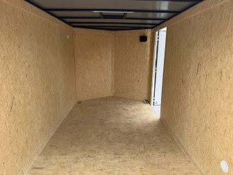 New TX7X12TA2 TEXAS TRAILERS 7' X 12' CARGO / ENCLOSED TRAILER W/ REAR RAMP DOOR & SIDE DOOR