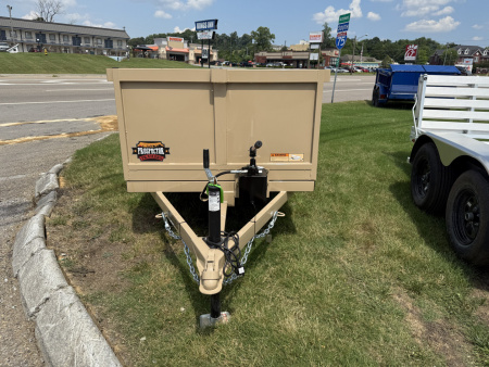 New 2025 Prospector 4X8 MANUAL DUMP 24" SIDES Dump Trailer