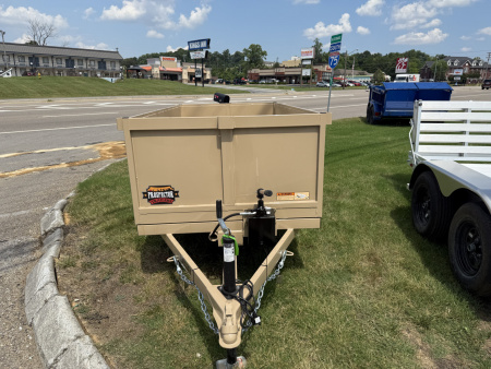 New 2025 Prospector 4X8 MANUAL DUMP 24" SIDES Dump Trailer
