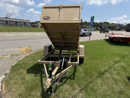 New 2025 Prospector 4X8 MANUAL DUMP 24" SIDES Dump Trailer