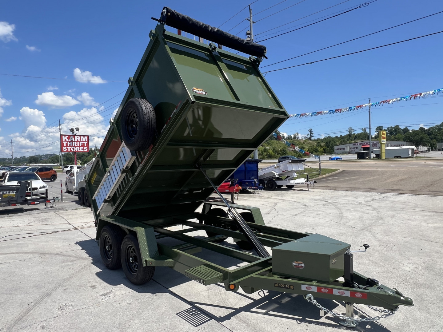 New 2025 Covered Wagon Trailers 6X12 DUMP Dump Trailer