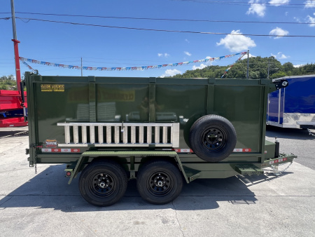 New 2025 Covered Wagon Trailers 6X12 DUMP Dump Trailer