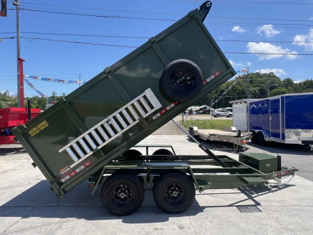 New 2025 Covered Wagon Trailers 6X12 DUMP Dump Trailer