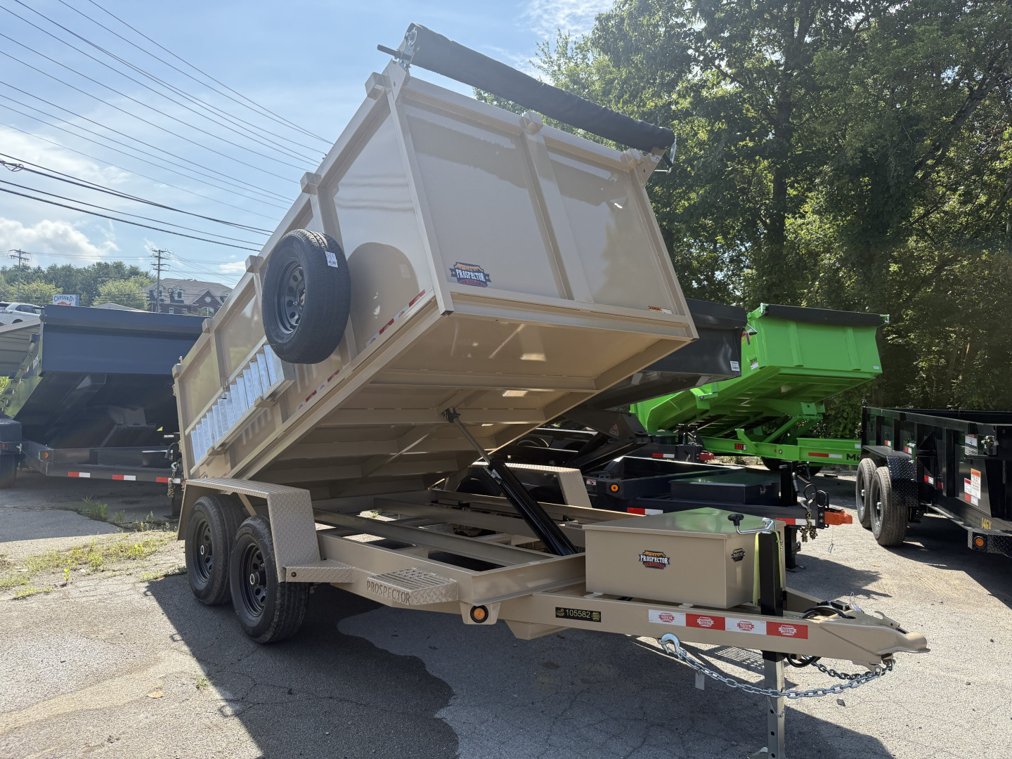 New 2025 Covered Wagon Trailers 6X12 DUMP Dump Trailer