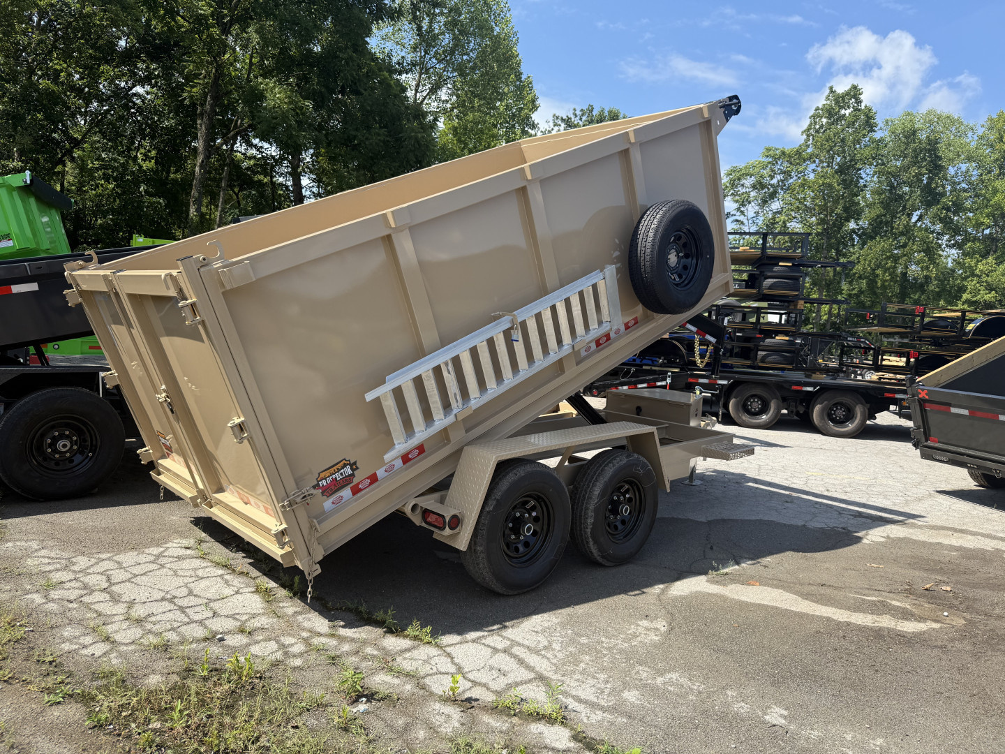 New 2025 Covered Wagon Trailers 6X12 DUMP Dump Trailer