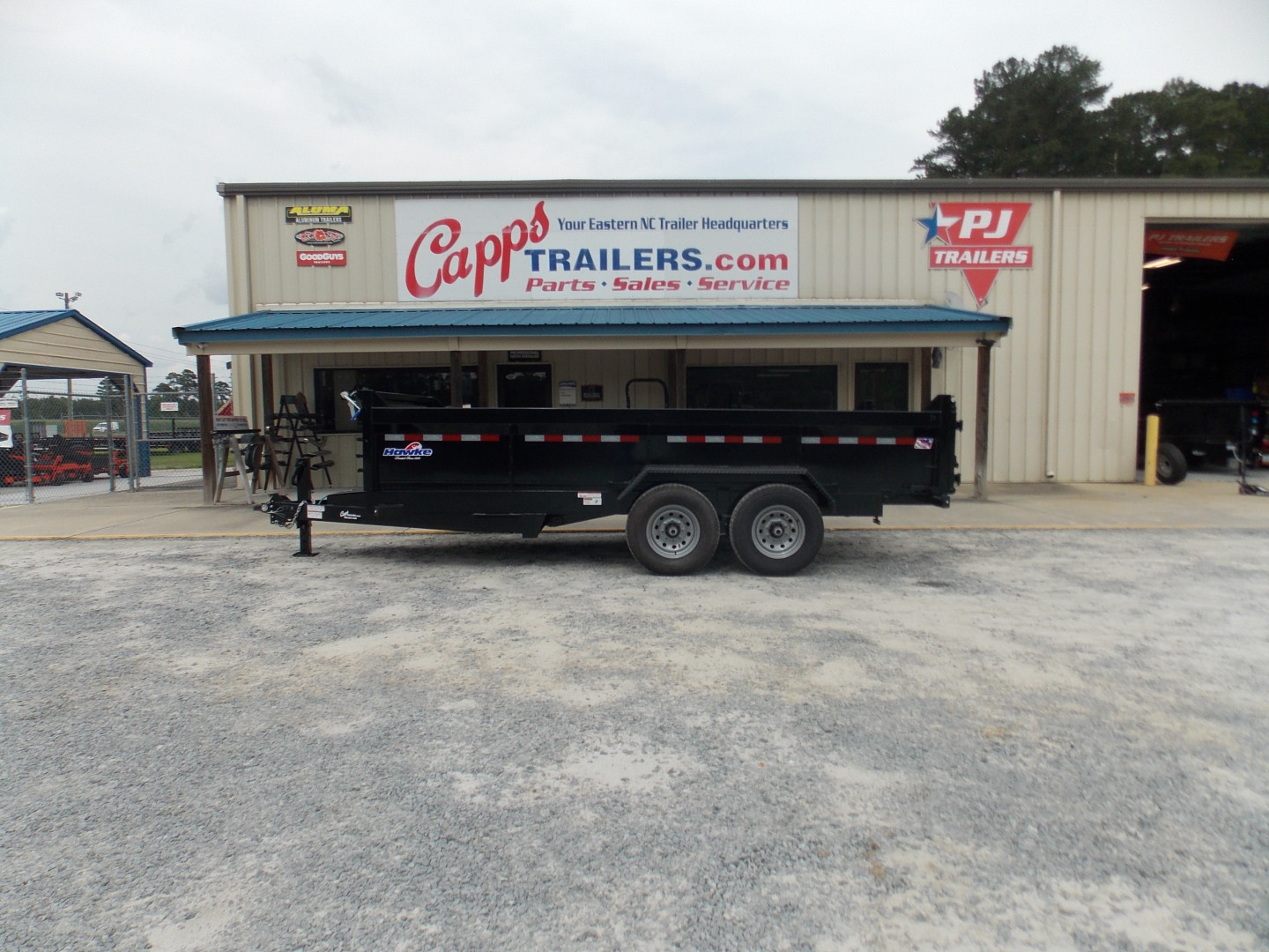 New 2025 Hawke Trailers FLPT-7K-7X16H Dump Trailer