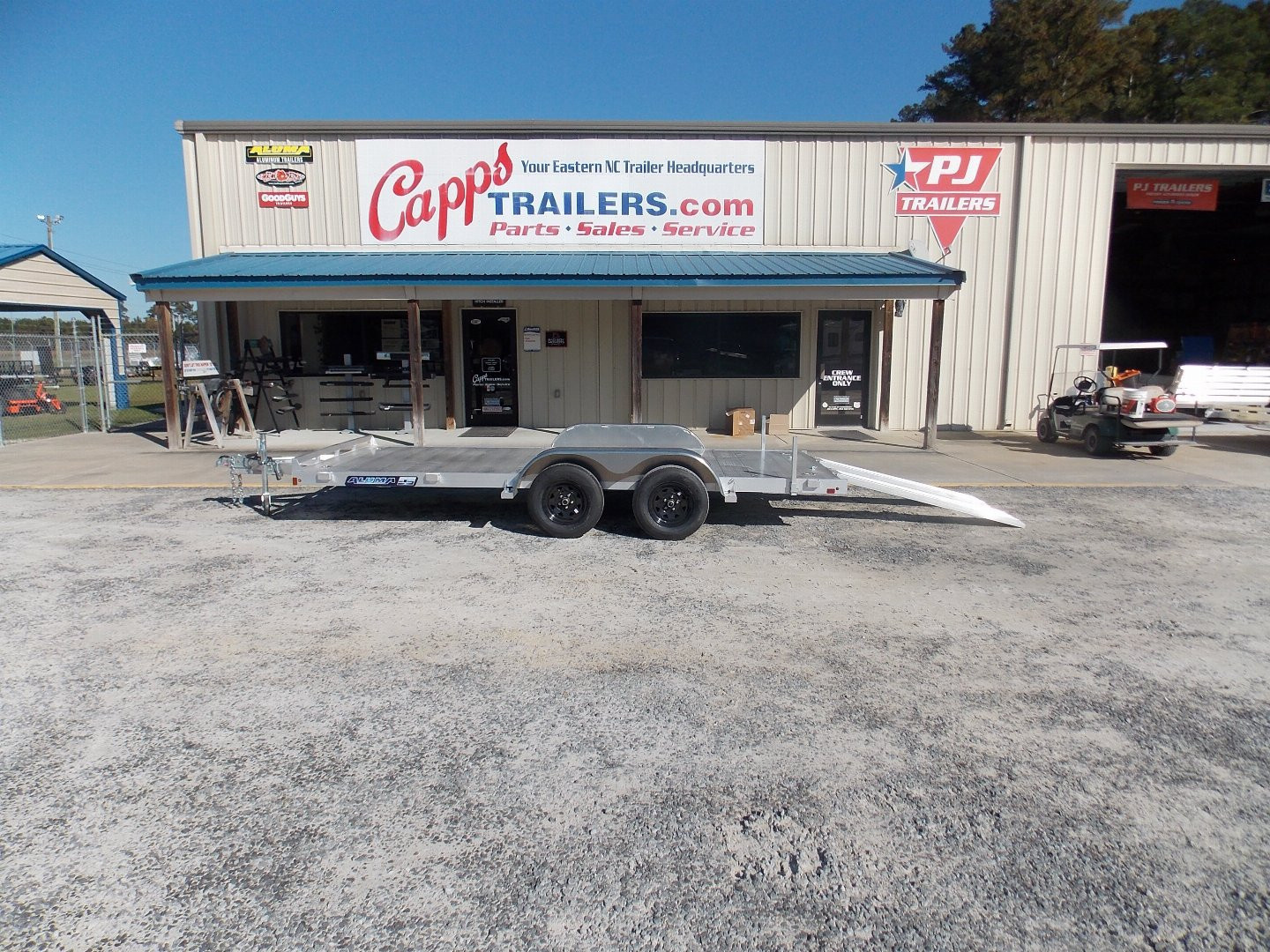 New 2026 Aluma AL 8216ESA-TA-EL-R-RTD Car Hauler