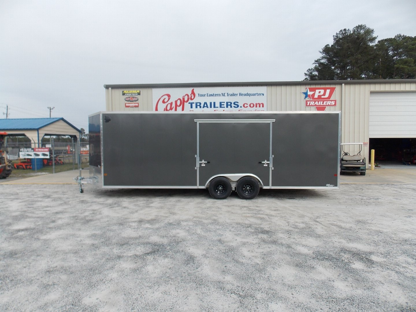 New 2025 EZ HAULER ALC EZEC85X24CH-XLT-P CHARCOAL Cargo/Enclosed Trailer