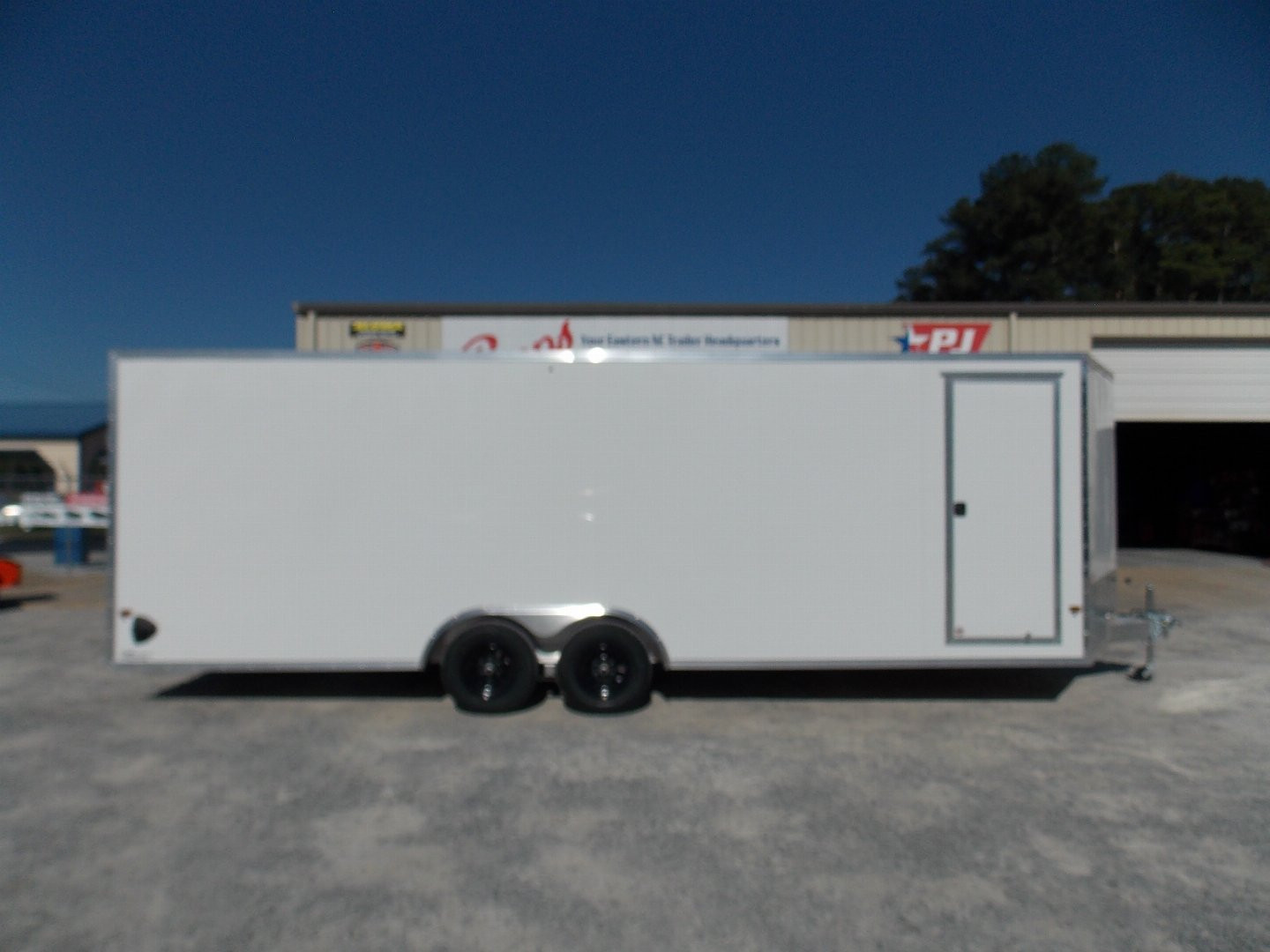 New 2025 EZ HAULER ALC EZEC85X24CH-XLT-P WHITE Cargo/Enclosed Trailer