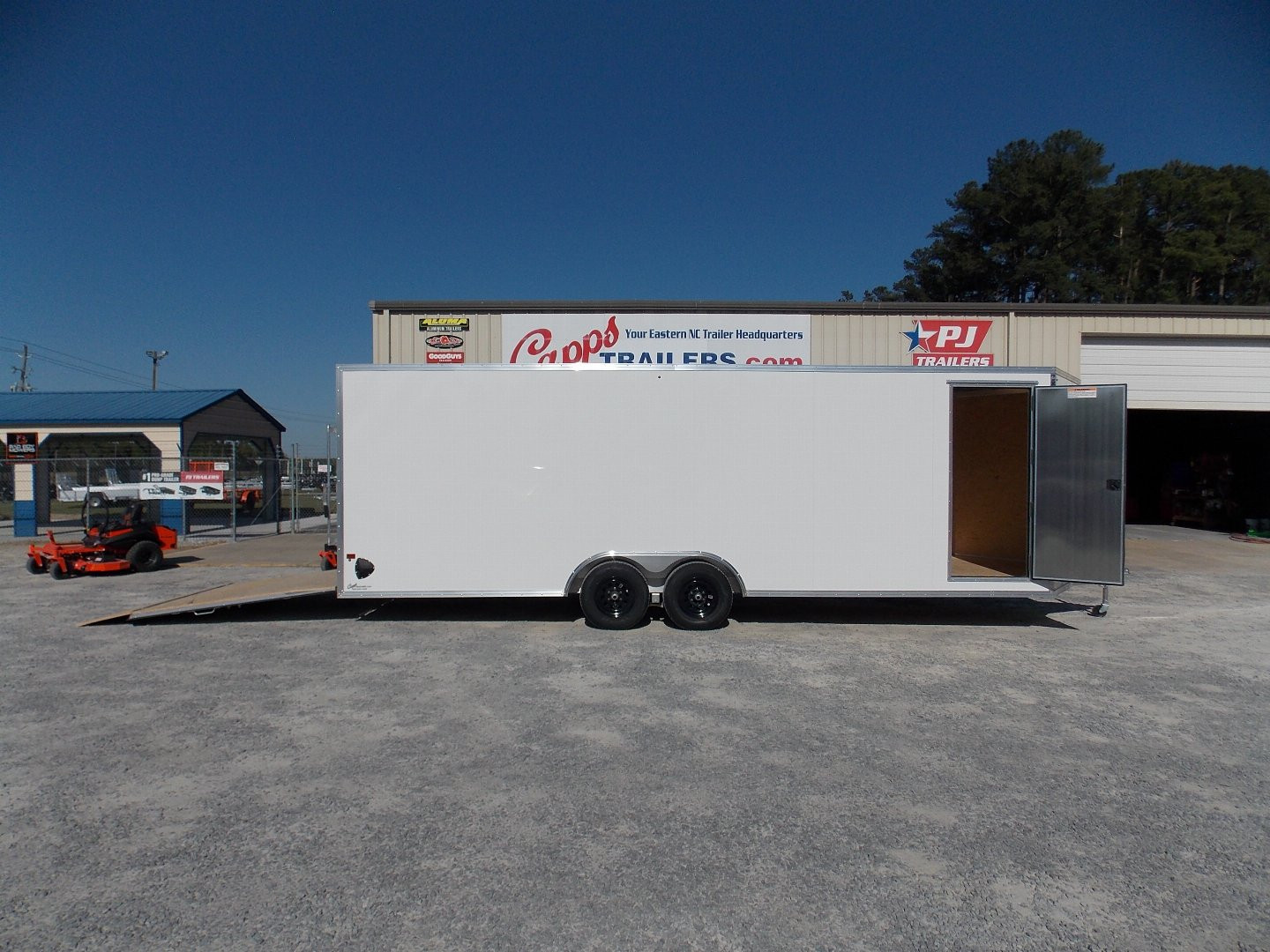 New 2025 EZ HAULER ALC EZEC85X24CH-XLT-P WHITE Cargo/Enclosed Trailer