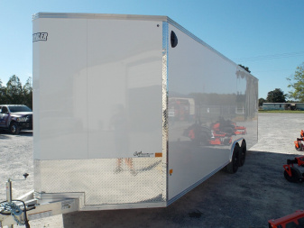 New 2025 EZ HAULER ALC EZEC85X24CH-XLT-P WHITE Cargo/Enclosed Trailer