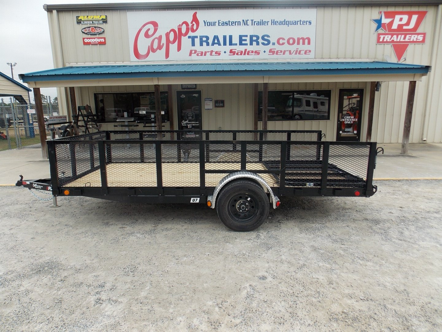 New 2025 PJ Trailers PJ U721431DSFK-SP03-SR Utility Trailer