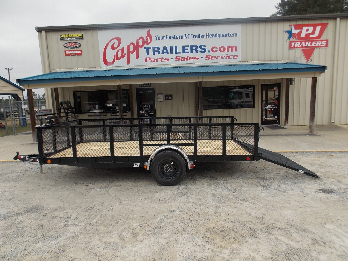 New 2025 PJ Trailers PJ U721431DSFK-SP03-SR Utility Trailer