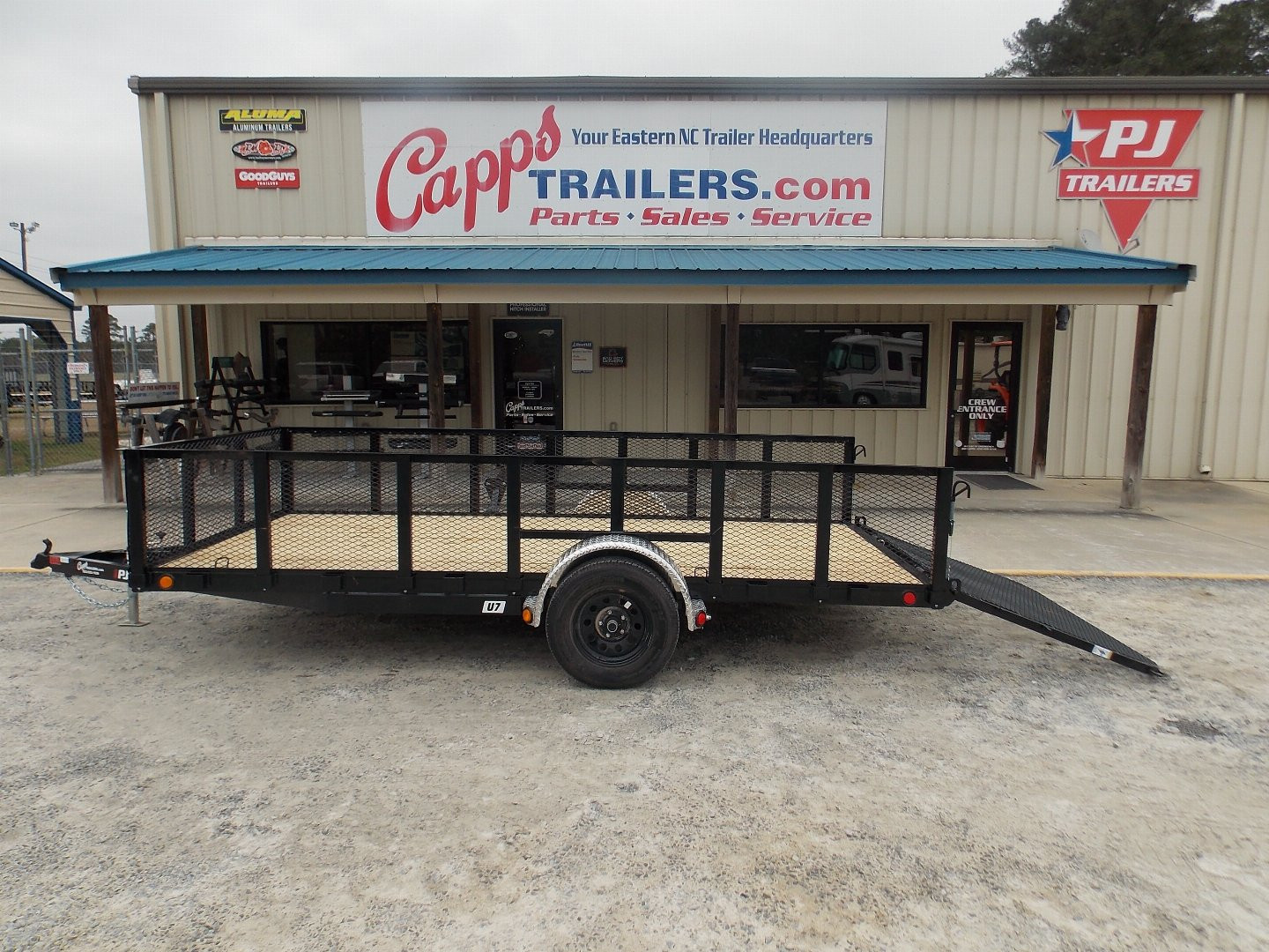 New 2025 PJ Trailers PJ U721431DSFK-SP03-SR Utility Trailer