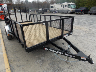 New 2025 PJ Trailers PJ U721431DSFK-SP03-SR Utility Trailer