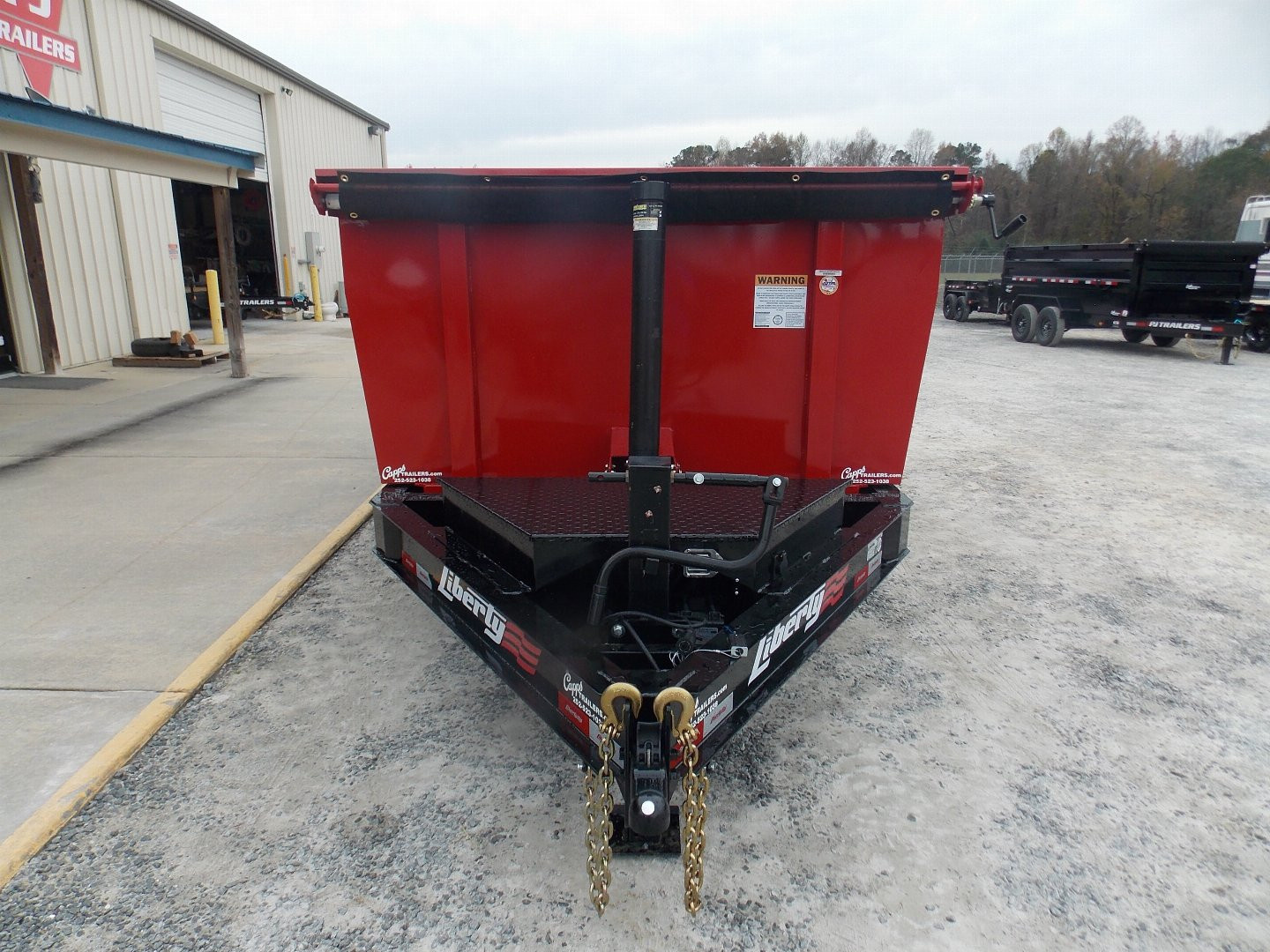 New 2025 LibertyLD14K83X14B8TSHS 83" X 14' High Side Telescopic Dump Trailer