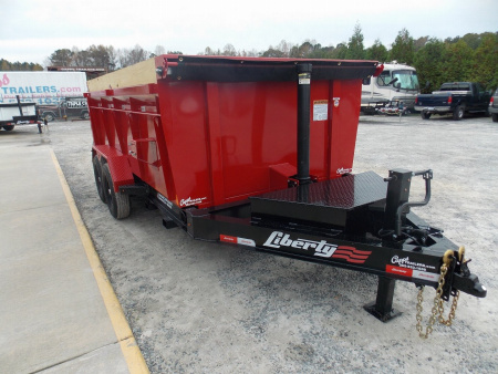 New 2025 LibertyLD14K83X14B8TSHS 83" X 14' High Side Telescopic Dump Trailer