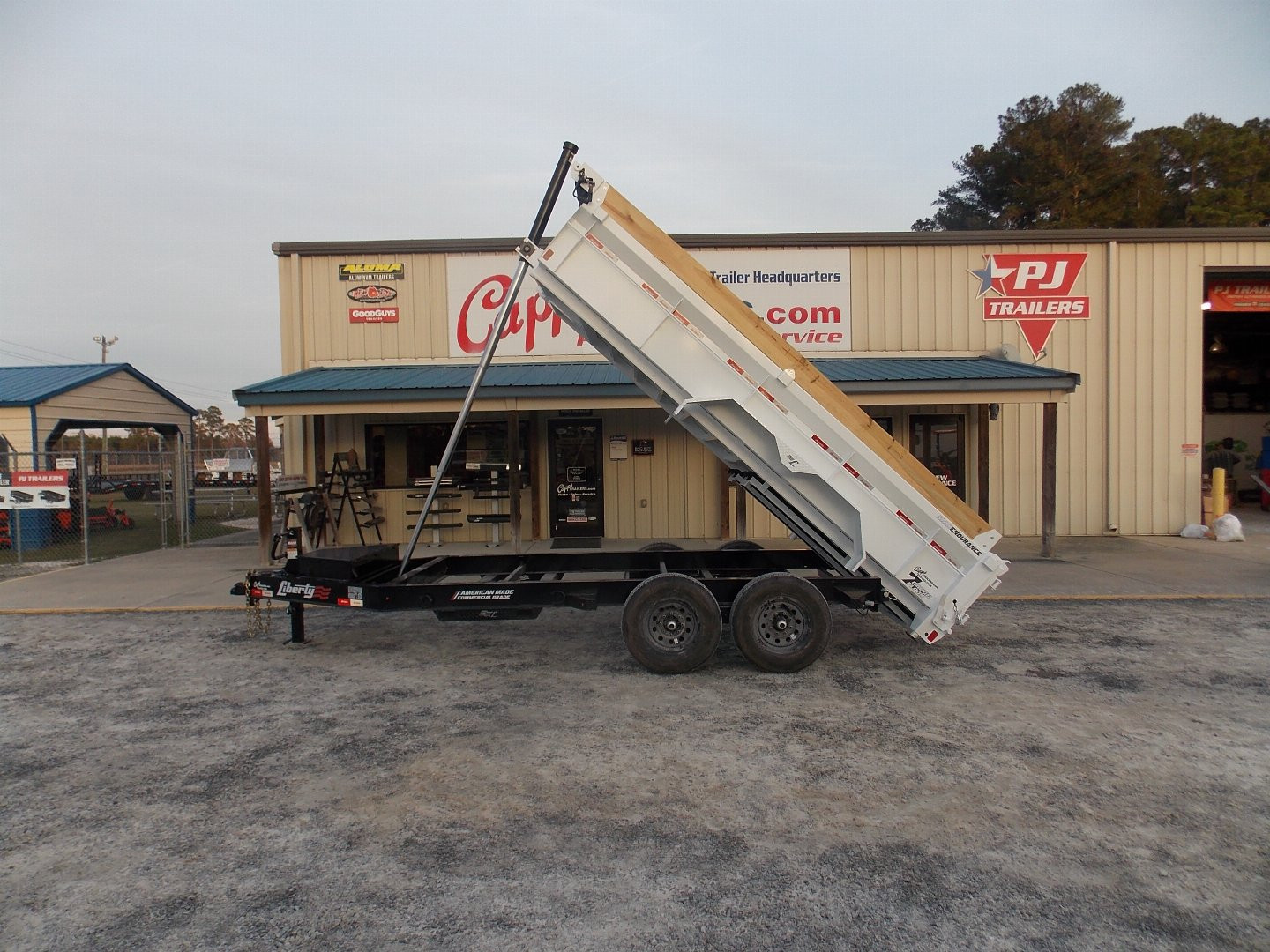 New 2025 Liberty LD14K83X14B8TSFT, 83" X 14' Telescopic Dump Trailer