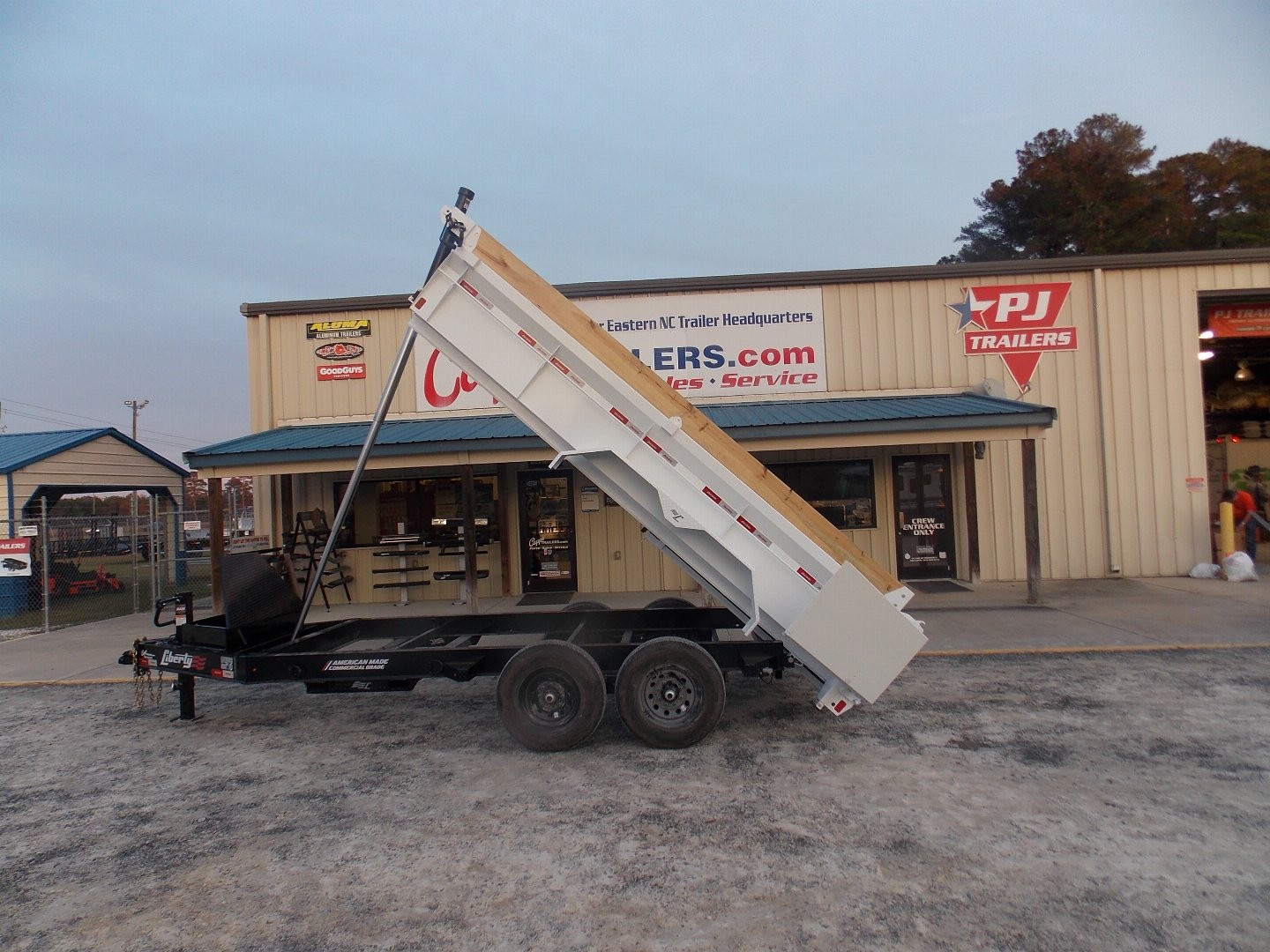 New 2025 Liberty LD14K83X14B8TSFT, 83" X 14' Telescopic Dump Trailer