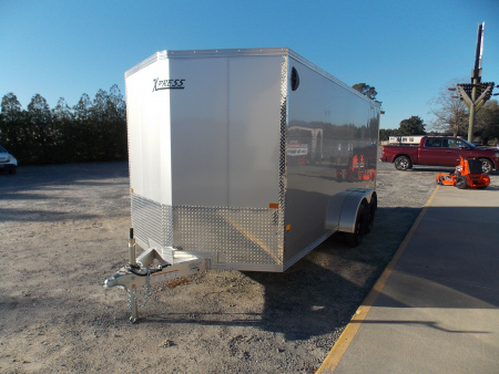 New 2026 E-Z Hauler ALC EZEC7X16XLT-P SILVER Cargo / Enclosed Trailer