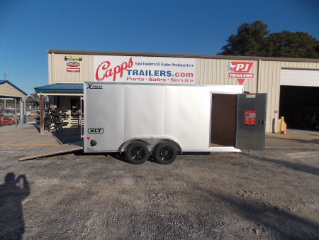 New 2026 E-Z Hauler ALC EZEC7X16XLT-P SILVER Cargo / Enclosed Trailer