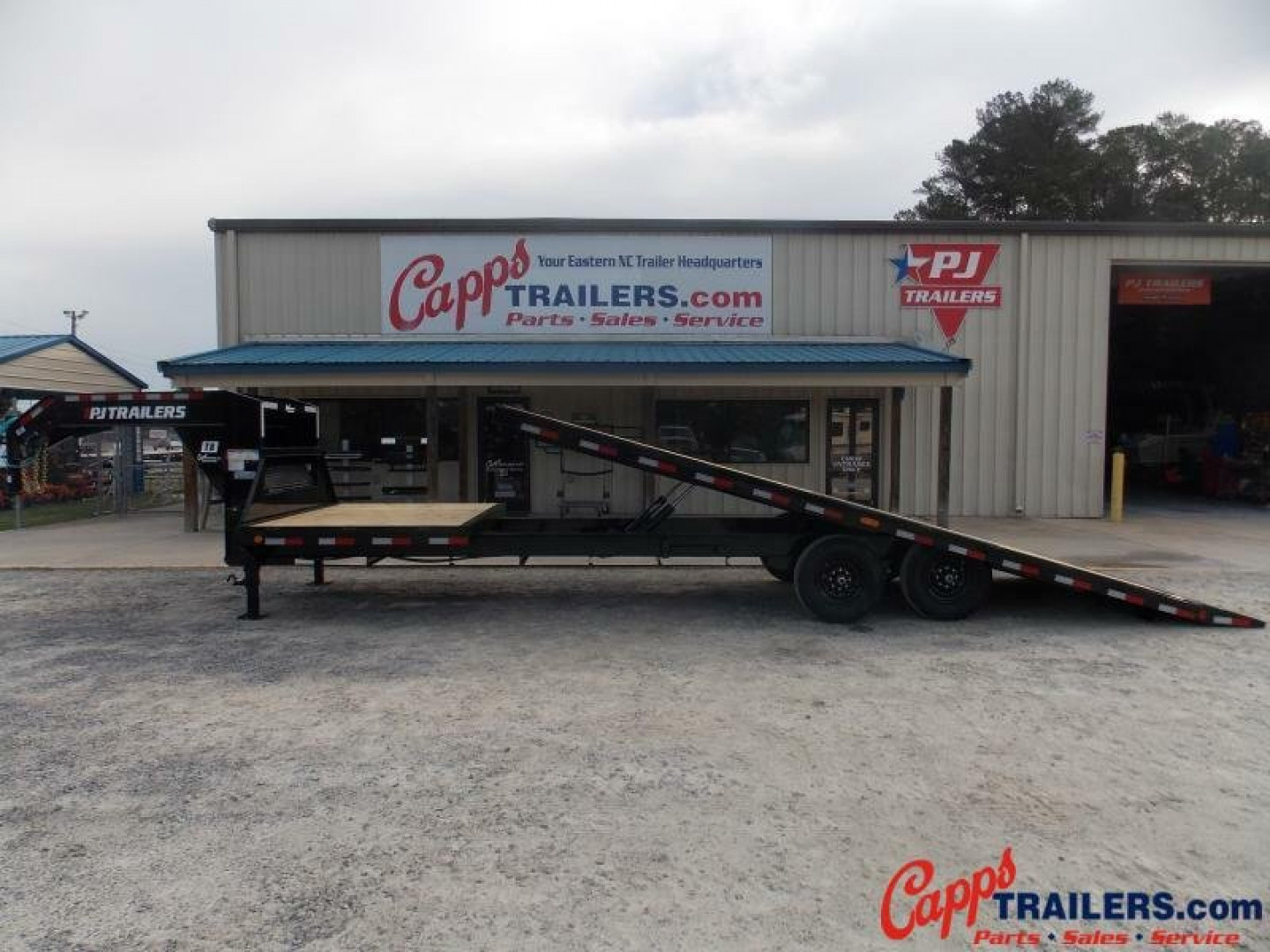 New 2024 PJ TRAILERS PJ T8S2872BSTK-WN04-WNFR DECKOVER TRAILER