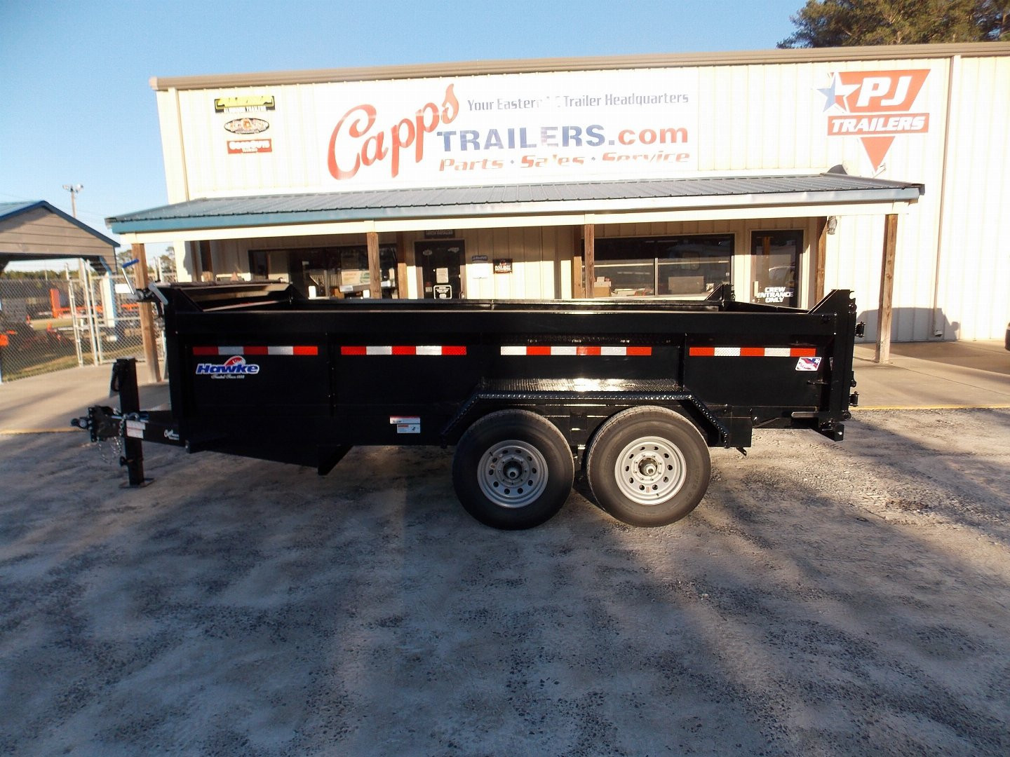 New 2025 Hawke Trailers FLPT-7K-7X14H Dump Trailer