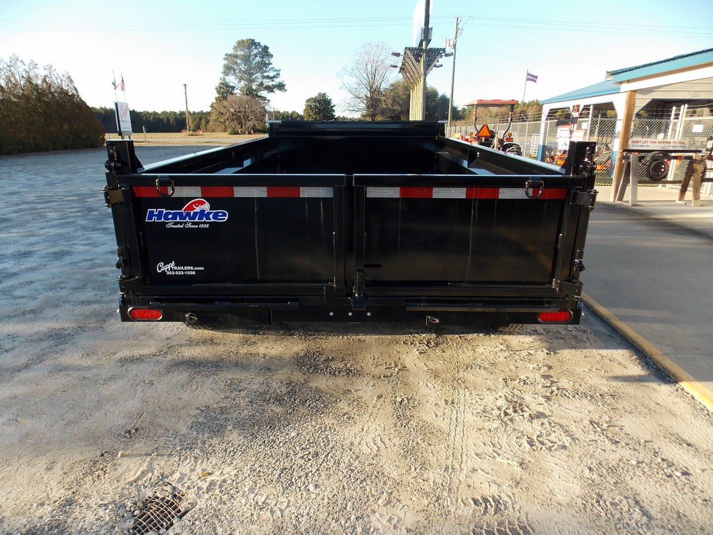 New 2025 Hawke Trailers FLPT-7K-7X14H Dump Trailer
