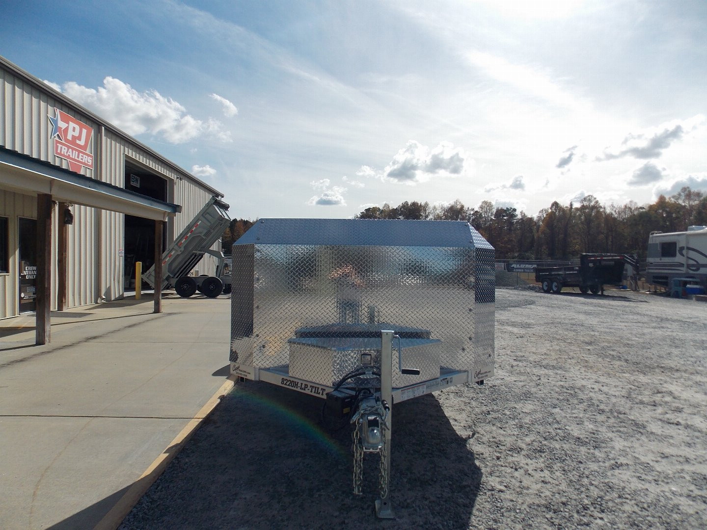 New 2024 Aluma 8220H-LP-TILT-TA-EL-R-RTD Tilt Trailer