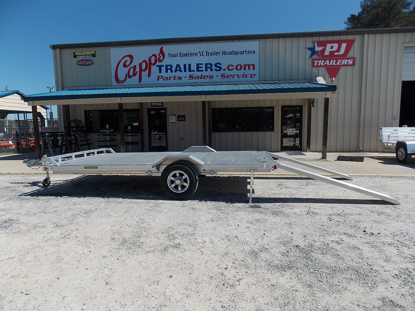 New 2025 Aluma WB15H-S-EL-DOF-R-RR-RTD ATV Trailer