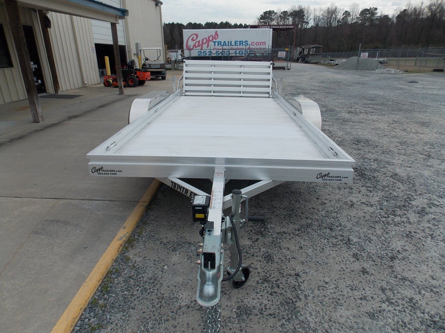 New 2025 Aluma 7814ESA-TA-EL-BT Utility Trailer