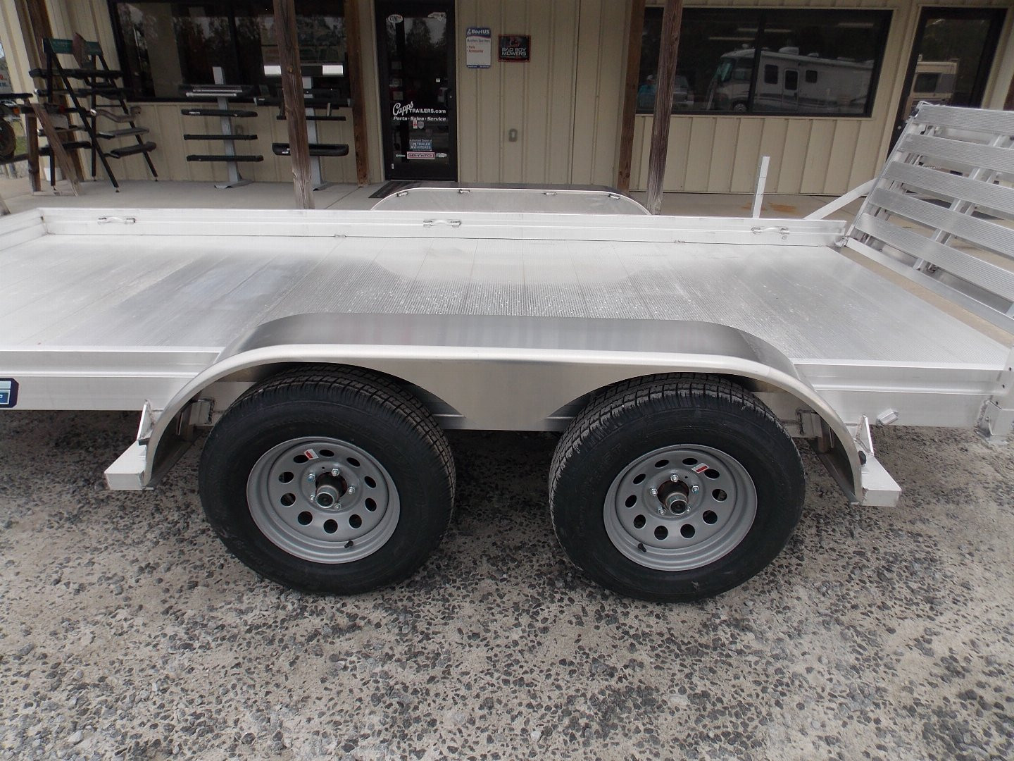 New 2025 Aluma 7814ESA-TA-EL-BT Utility Trailer