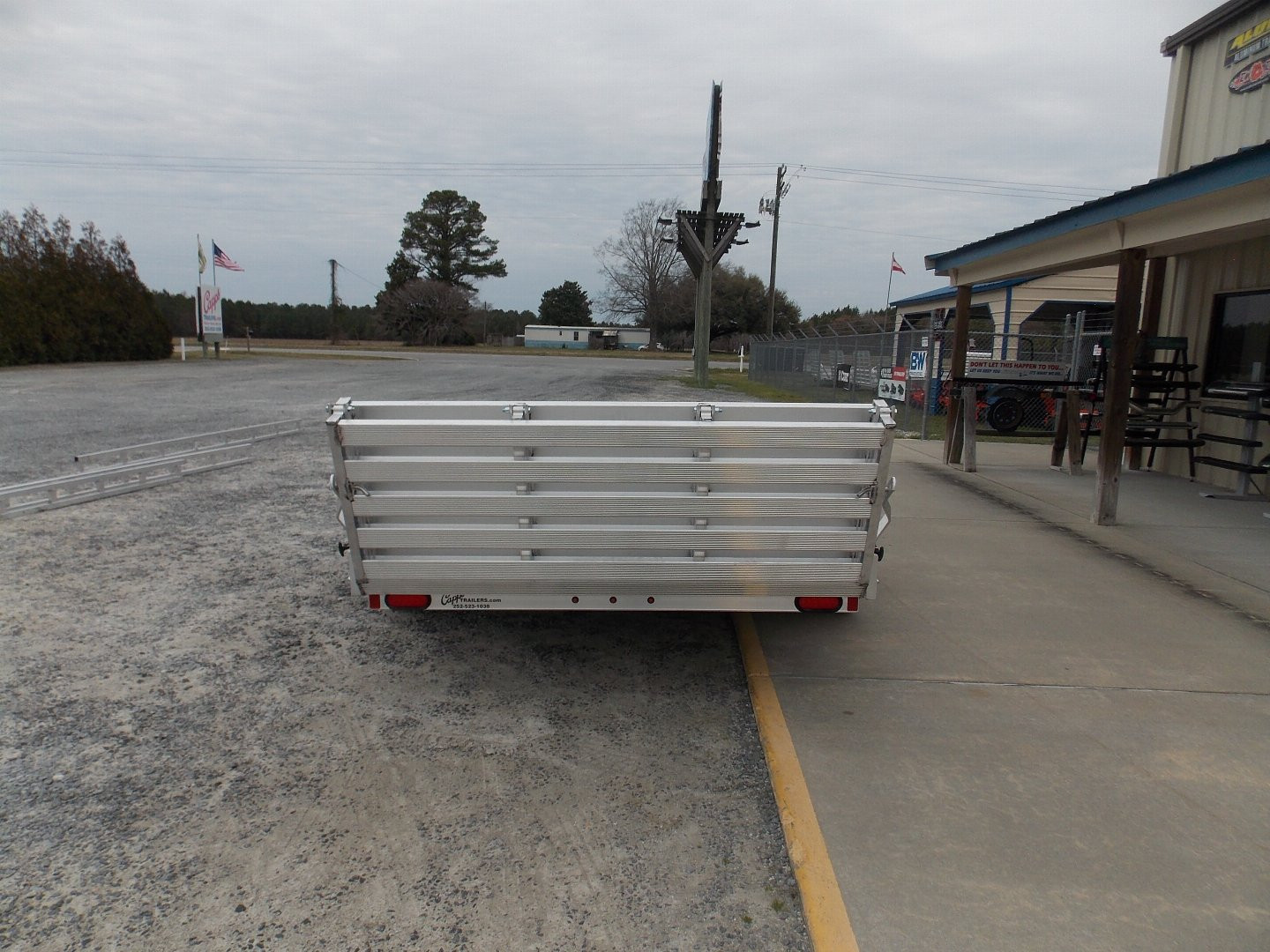 New 2025 Aluma 7814ESA-TA-EL-BT Utility Trailer