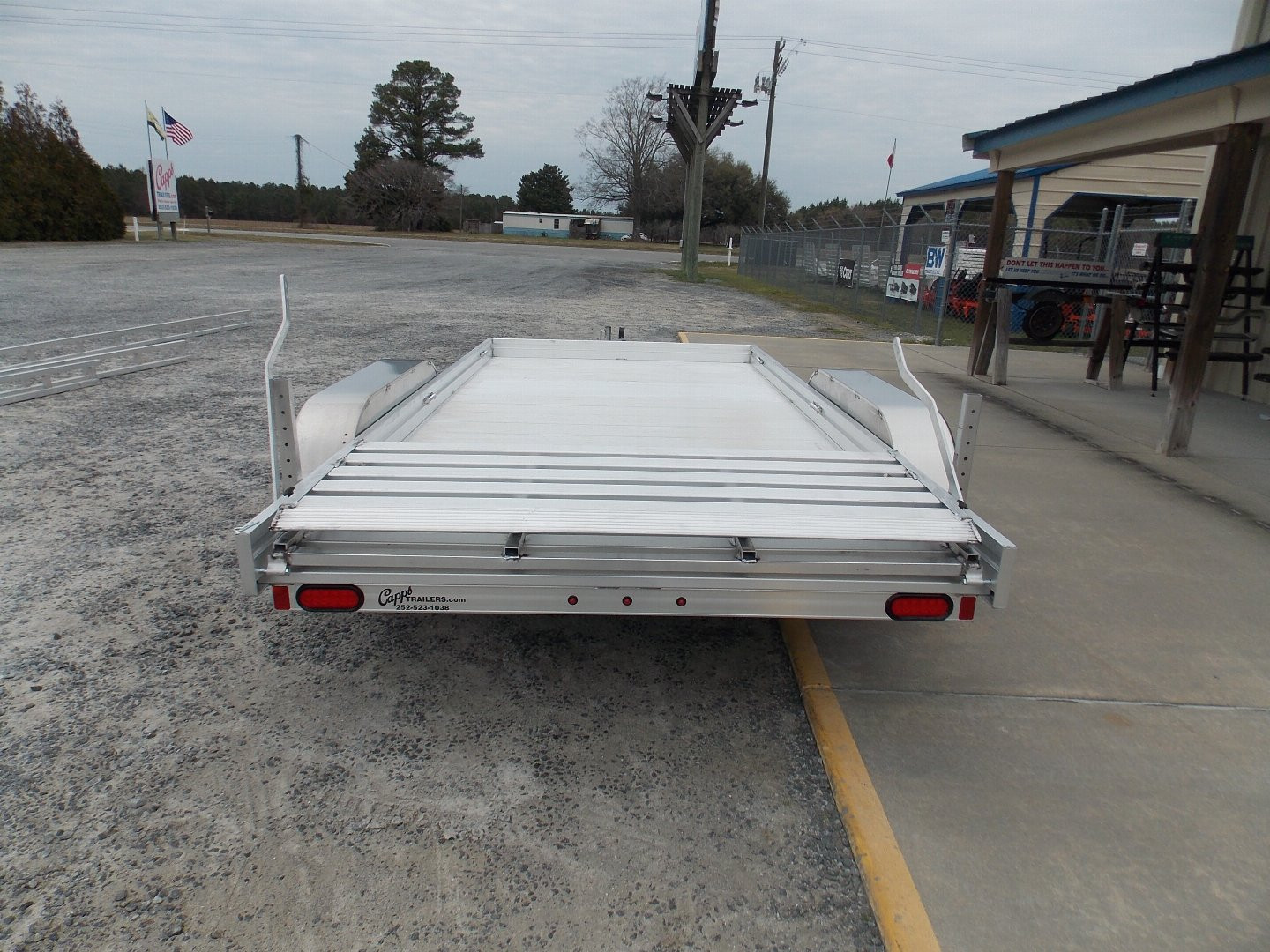 New 2025 Aluma 7814ESA-TA-EL-BT Utility Trailer