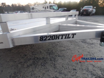 New 2023 ALUMA AL 8220HTILT BLACK RIMS Car Hauler / Racing Trailer