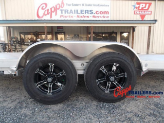 New 2023 ALUMA AL 8220HTILT BLACK RIMS Car Hauler / Racing Trailer
