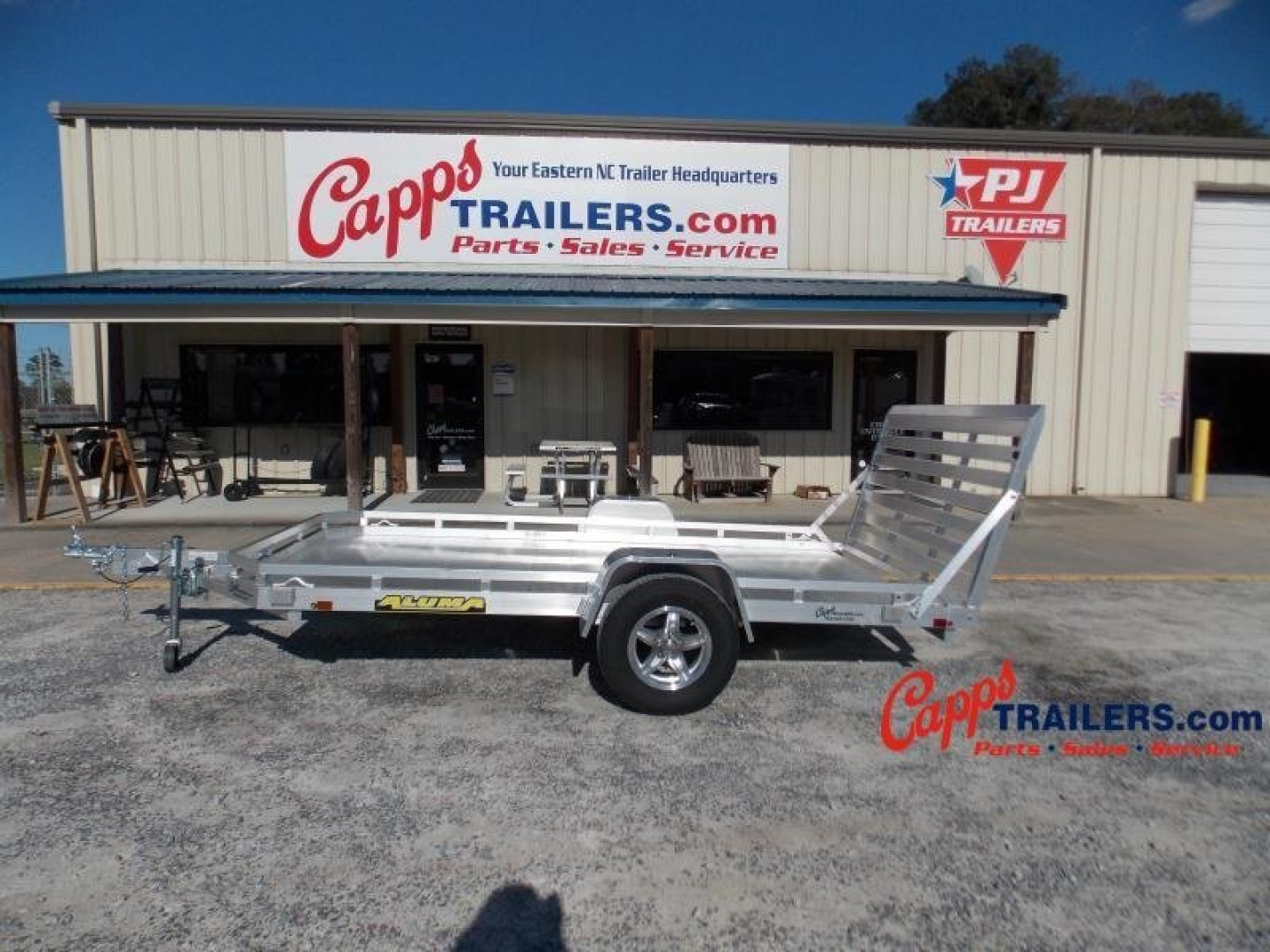New 2023 Aluma AL 7712H-S-TG Utility Trailer