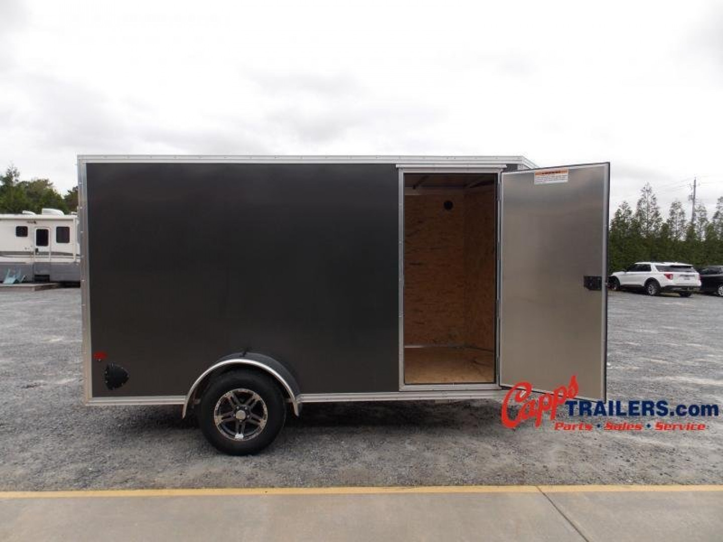 New 2023 EZ Hauler ALC EZEC6X12SA-IF CHARCOAL Cargo / Enclosed Trailer