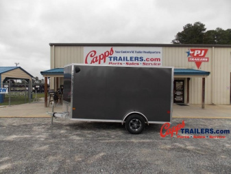 New 2023 EZ Hauler ALC EZEC6X12SA-IF CHARCOAL Cargo / Enclosed Trailer