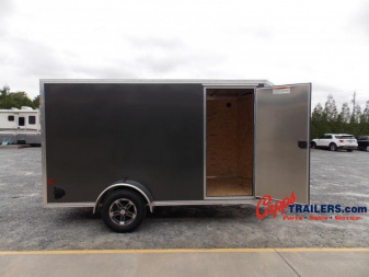 New 2023 EZ Hauler ALC EZEC6X12SA-IF CHARCOAL Cargo / Enclosed Trailer