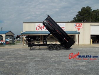 New 2023 PJ Trailers PJ DMR1672BSSK-CY06 GOOSENECK Dump Trailer