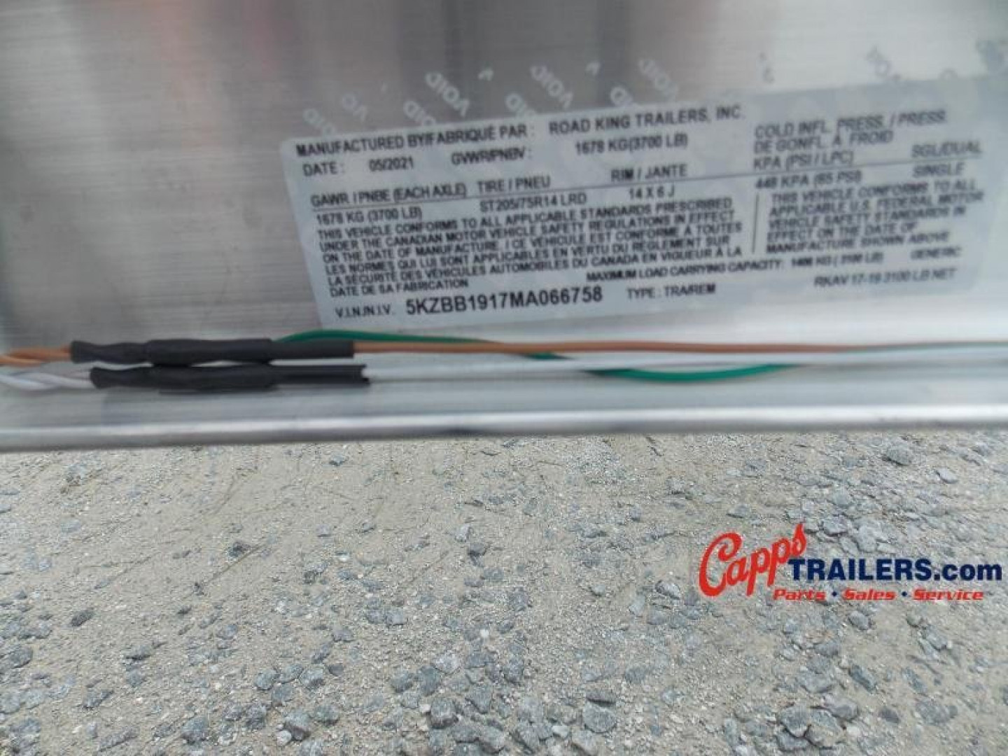 New 2026 Road King RKAV 17-19 SS Boat Trailer